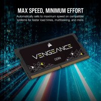 Модуль пам'яті для ноутбука SoDIMM DDR4 8GB 3200 MHz Vengeance Corsair (CMSX8GX4M1A3200C22) Diawest