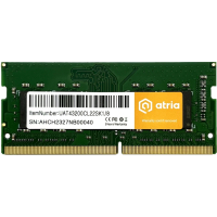 Модуль пам'яті для ноутбука SoDIMM DDR4 8GB 3200 MHz ATRIA (UAT43200CL22SK1/8) Diawest