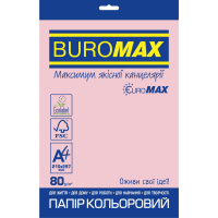 Папір Buromax А4, 80g, PASTEL pink, 20sh, EUROMAX (BM.2721220E-10) Diawest