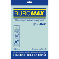 Папір Buromax А4, 80g, PASTEL blue, 20sh, EUROMAX (BM.2721220E-14) Diawest