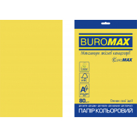 Папір Buromax А4, 80g, INTENSIVE yellow, 20sh, EUROMAX (BM.2721320E-08) Diawest