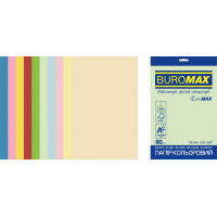 Папір Buromax А4, 80g, PASTEL+INTENSIVE, 10colors, 50sh, EUROMAX (BM.2721650E-99) Diawest