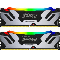 Модуль пам'яті для комп'ютера DDR5 32GB (2x16GB) 7600 MHz Renegade RGB XMP Kingston Fury (ex.HyperX) (KF576C38RSAK2-32) Diawest
