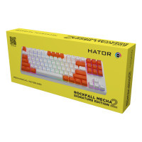 Клавіатура Hator Rockfall 2 Mecha Signature Edition USB White/White/Orange (HTK-521-WWO) Diawest