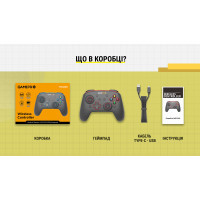 Геймпад GamePro MG1200 Wireless Black-Blue (MG1200) Diawest