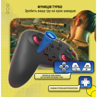 Геймпад GamePro MG1200 Wireless Black-Blue (MG1200) Diawest