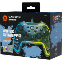 Геймпад Canyon Brighter GP-02 Wired RGB 4in1 PS3/Android BOX-TV/Nintendo Crystal (CND-GP02) Diawest