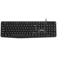 Клавіатура Canyon KB-1 Water resistant USB UA Black (CNE-CKEY01) Diawest