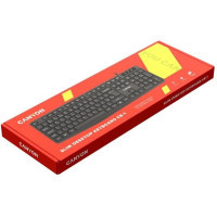 Клавіатура Canyon KB-1 Water resistant USB UA Black (CNE-CKEY01) Diawest