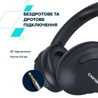 Навушники Canyon OnRiff 10 ANC Bluetooth Black (CNS-CBTHS10BK) Diawest