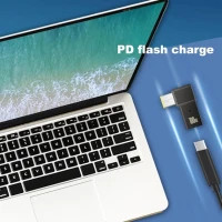 Перехідник PD 100W USB-C F to DC Male Jack square mouth Lenovo Thinkpad ST-Lab (PD100W-Lenovo) Diawest