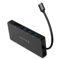 Концентратор Vinga USB-C 3.1 to VGA+HDMI+RJ45+3xUSB3.0+USB2.0+SD/TF+PD+Audio (VHYC10) Diawest