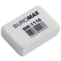 Гумка Buromax S прямокутна 26x18x8 мм біла (BM.1116) (продается по 80 шт) Diawest