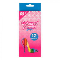 Олівці кольорові Yes 12 кол Barbie рожевий (290719) Diawest