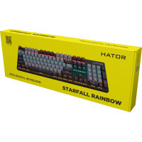 Клавіатура Hator Starfall Rainbow Origin Red USB Grey/Black (HTK-608-BGB) Diawest