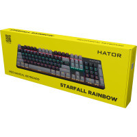 Клавіатура Hator Starfall Rainbow Origin Blue USB Black/Grey (HTK-609-BBG) Diawest