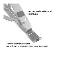 Тримач для смартфонів HiSmart LPS03-3, алюміній (HS082826) Diawest