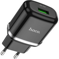 Зарядний пристрій HOCO N3 Special single port QC3.0 (cable Type-C) Black (6931474729385) Diawest