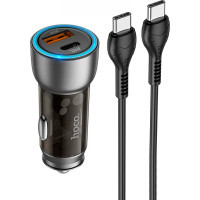Зарядний пристрій HOCO N28 USB-A/Type-C Brown (6931474782762) Diawest
