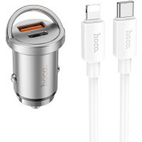 Зарядний пристрій HOCO NZ10 Handy USB-A/Type-C Silver (6942007601832) Diawest