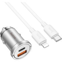 Зарядний пристрій HOCO NZ10 Handy USB-A/Type-C Silver (6942007601832) Diawest