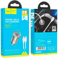 Зарядний пристрій HOCO NZ10 Handy USB-A/Type-C Silver (6942007601832) Diawest