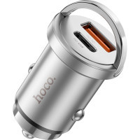 Зарядний пристрій HOCO NZ10 Handy USB-A/Type-C Silver (6942007601825) Diawest