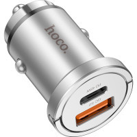 Зарядний пристрій HOCO NZ10 Handy USB-A/Type-C Silver (6942007601825) Diawest