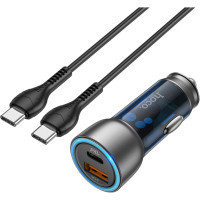 Зарядний пристрій HOCO NZ8 charger set (C to C) USB-A/Type-C Blue (6931474782779) Diawest