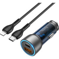 Зарядний пристрій HOCO NZ8 charger set (C to iP) USB-A/Type-C Blue (6931474782748) Diawest