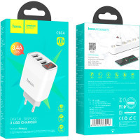 Зарядний пристрій HOCO C93A Easy charge White (6931474760593) Diawest