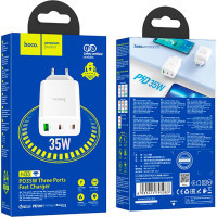 Зарядний пристрій HOCO N33 Start White (6931474795083) Diawest