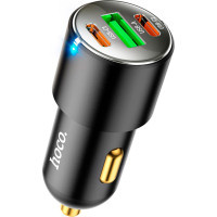 Зарядний пристрій HOCO NZ6 2xType-C, USB-A Black (6931474765185) Diawest