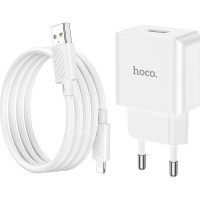 Зарядний пристрій HOCO C106A charger set(iP) White (6931474783899) Diawest