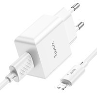Зарядний пристрій HOCO C106A charger set(iP) White (6931474783899) Diawest