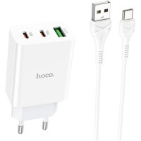 Зарядний пристрій HOCO C99A charger set (Type-C) White (6931474767585) Diawest