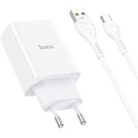 Зарядний пристрій HOCO C99A charger set (Type-C) White (6931474767585) Diawest