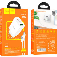 Зарядний пристрій HOCO C99A charger set (Type-C) White (6931474767585) Diawest