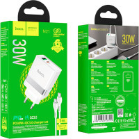 Зарядний пристрій HOCO N21 Extension White (6931474757791) Diawest