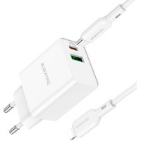 Зарядний пристрій BOROFONE BA69A charger set (C to iP) White (BA69ACLW) Diawest