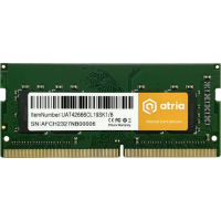 Модуль пам'яті для ноутбука SoDIMM DDR4 8GB 2666 MHz ATRIA (UAT42666CL19SK1/8) Diawest
