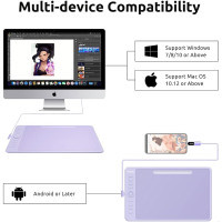 Графічний планшет Parblo Intangbo M Violet (INTANGBOMP) Diawest