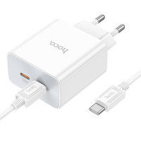 Зарядний пристрій HOCO C108A charger set(C to C) White (6931474784452) Diawest