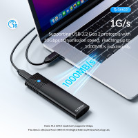 Кишеня зовнішня Orico USB3.2 Gen2 USB-C M.2 NVMe/NGFF(SATA) Dual Protocol SSD (HC380503) Diawest