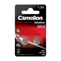 Батарейка AG10 / LR54 Alkaline * 2 Camelion (AG10-BP2) Diawest