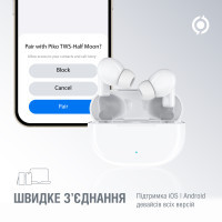 Навушники Piko TWS-HalfMoon White (1283126583391) Diawest
