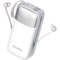 Батарея універсальна ColorWay 30 000 mAh Powerful (USB QC3.0 + USB-C Power Delivery 22.5W) (CW-PB300LPA4WT-PDD) Diawest