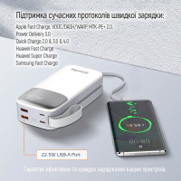 Батарея універсальна ColorWay 30 000 mAh Powerful (USB QC3.0 + USB-C Power Delivery 22.5W) (CW-PB300LPA4WT-PDD) Diawest