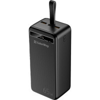 Батарея універсальна ColorWay 40 000 mAh Powerful (USB QC3.0 + USB-C Power Delivery 65W) (CW-PB400LPA4BK-PDD) Diawest
