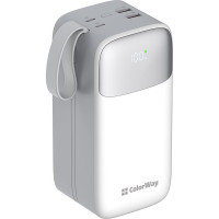 Батарея універсальна ColorWay 50 000 mAh Powerful (USB QC3.0 + USB-C Power Delivery 22.5W) (CW-PB500LPA4WT-PDD) Diawest